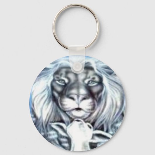 Lion en Lamb Sleutelhanger (Voorkant)