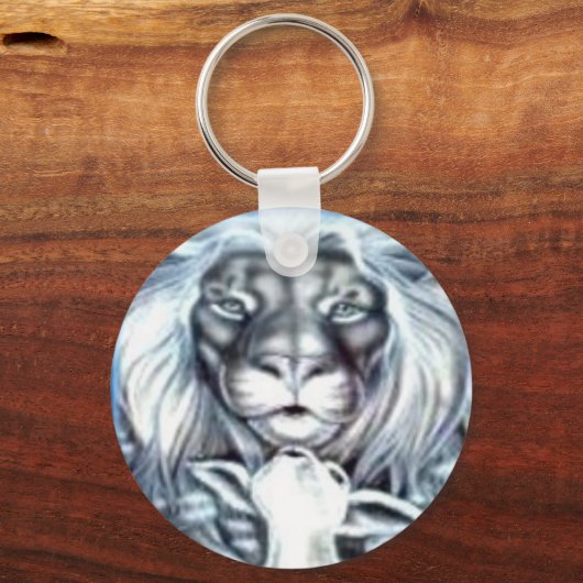 Lion en Lamb Sleutelhanger (Voorkant)