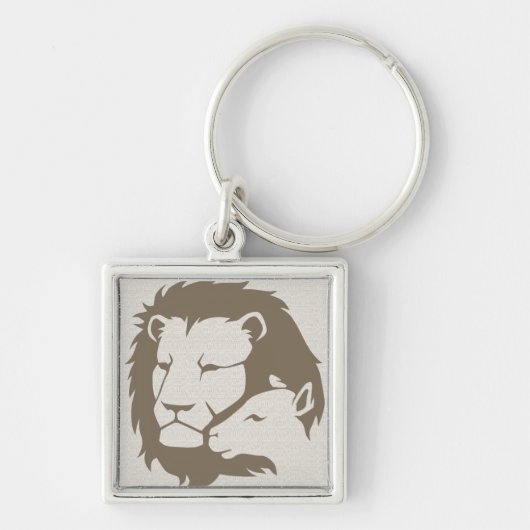 Lion en Lamb Sleutelhanger (Voorkant)