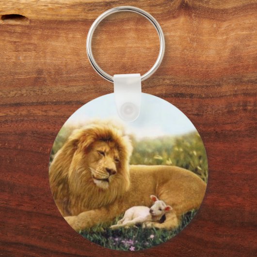 Lion en Lamb Sleutelhanger (Voorkant)