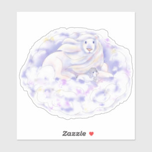 Lion en Lamb   Sticker