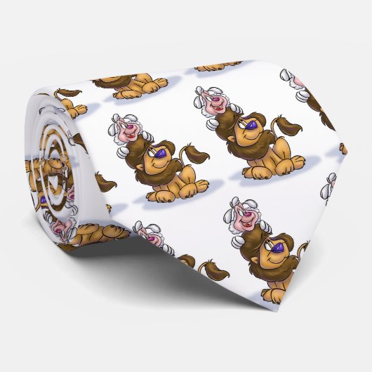 Lion en Lamb Stropdas (Opgerold)