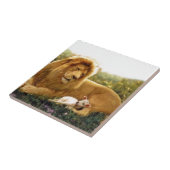 Lion en Lamb Tegeltje (Zijkant)