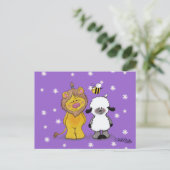 Lion en Lamb True Friends Briefkaart (Staand voorkant)