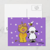 Lion en Lamb True Friends Briefkaart (Voorkant / Achterkant)