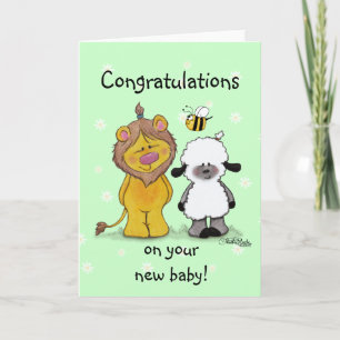 Lion en Lamb True Friends Kaart