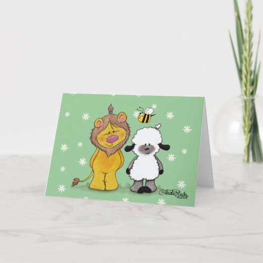 Lion en Lamb True Friends Kaart (Voorkant)