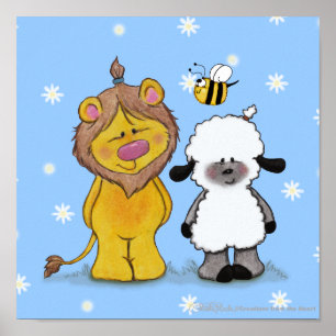 Lion en Lamb True Friends Poster