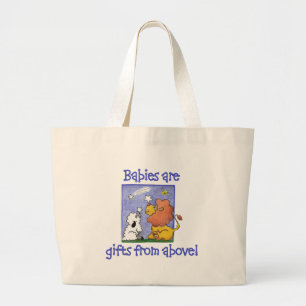 Lion en Lamb vangen vallende sterren Grote Tote Bag