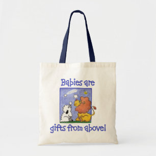 Lion en Lamb vangen vallende sterren Tote Bag