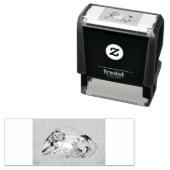 Lion en lammeren zelfinktende stempel (In situ)