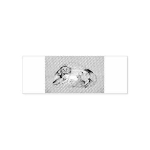 Lion en lammeren zelfinktende stempel