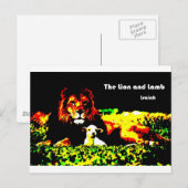 Lion- en lampkleur briefkaart (Voorkant / Achterkant)