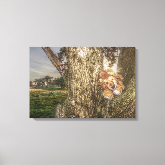 Lion en Leopard zijn Friends Canvas Print