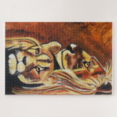 LION EN LIONEN LEGPUZZEL (Horizontaal)