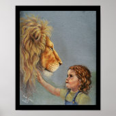 Lion en meisje poster (Voorkant)