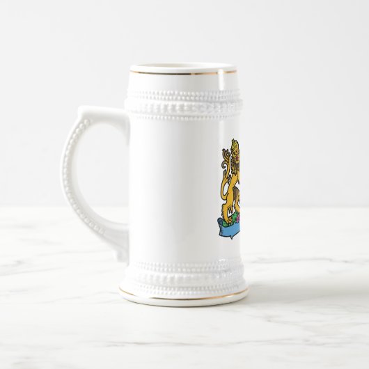 Lion en Unicorn Rampant Beer Coat of Arms Bierpul (Links)