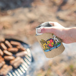 Lion en Unicorn Rampant Beer Coat of Arms Blikjeskoeler