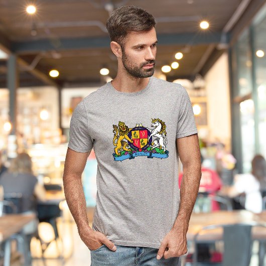 Lion en Unicorn Rampant Beer Coat of Arms T-shirt