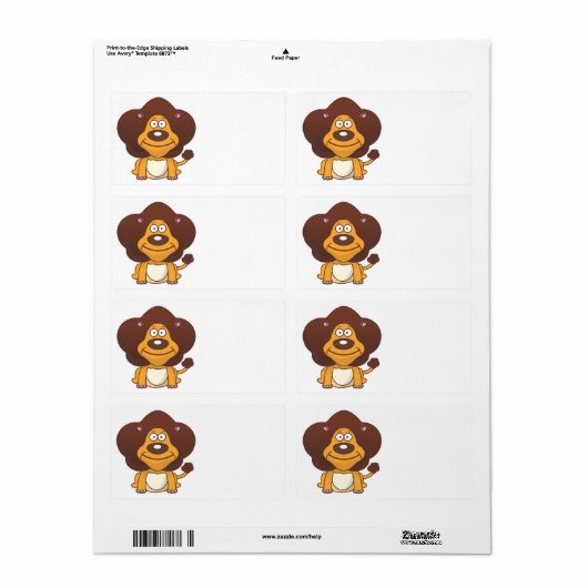 Lion Etiket (Full Sheet)