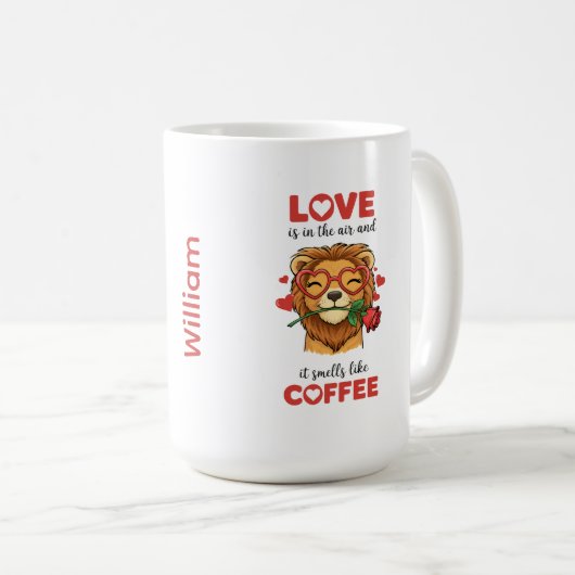 Lion Express Your Love Mug Koffiemok (Voorkant rechts)