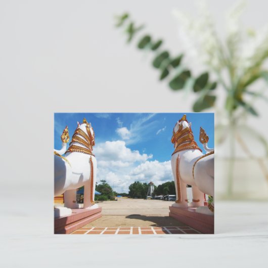 Lion Eye Uitzicht Briefkaart (Staand voorkant)