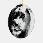 Lion Eyes Keramisch Ornament (Rechts)