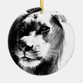 Lion Eyes Keramisch Ornament (Voorkant)