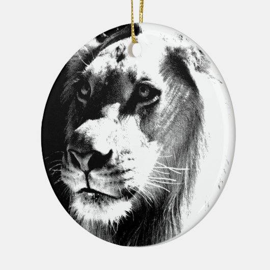 Lion Eyes Keramisch Ornament (Links)