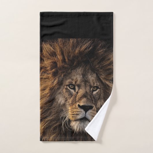 Lion Face Bathroom Towel set Bad Handdoek (Handdoek)