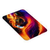 Lion Face Colorful Painting Art Magneet (Rechterzijde)