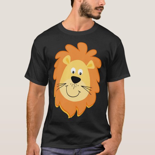 Lion Face Dierenvriend T-shirt (Voorkant)