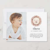 Lion Face Fotouitnodiging Kaart (Voorkant)