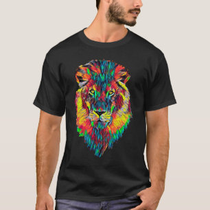 Lion Face Head Portret Great Boss King Mature T-shirt