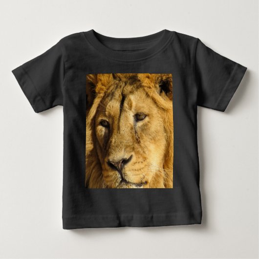 Lion Face Head Wildlife Cat Animal Shirt (Voorkant)