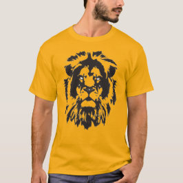Lion face, ik kijk naar je. Tattoo van luikoppen T-shirt