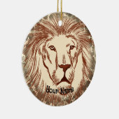 Lion Face Keramisch Ornament (Rechts)