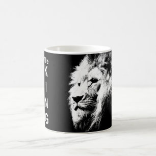 Lion Face King Elegant Sjabloon Koffiemok