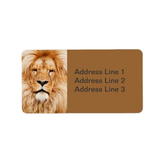 Lion Face Label (Voorkant)