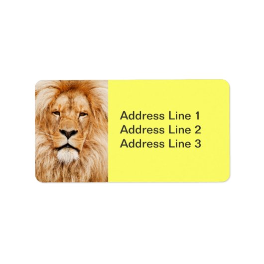 Lion Face Label (Voorkant)