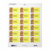 Lion Face Label (Full Sheet)