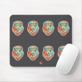 Lion Face Mouse Mat Muismat (Met muis)
