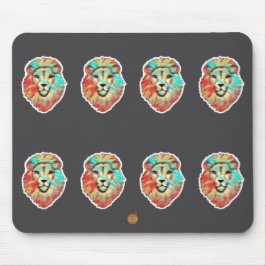 Lion Face Mouse Mat Muismat