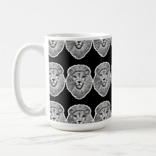  Lion Face Mug Koffiemok (Links)