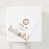 Lion Face Neutrale Leaves Bedankt dat je Labels ge (In situ)