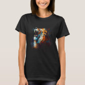 Lion Face Pop Art T-shirt (Voorkant)