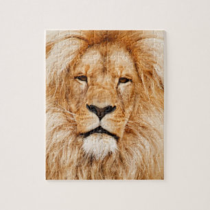 Lion Face Puzzle Legpuzzel