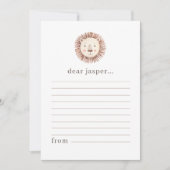 Lion Face Time Capsule Note Kaart (Voorkant)