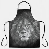 Lion Face Wild Animals Trendy Sjabloon Black Schort (Voorkant)