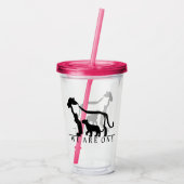 Lion Family Acryl Drinkbeker (Achterkant)